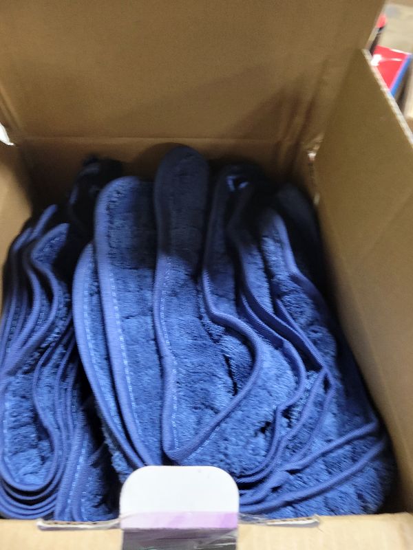 Photo 1 of 18 Piece Bath Towels Set,Soft Family Bathroom Towel Set with Hanging Loops-6 Bath Towels,6 Hand Towels,6 Washcloths,Highly Absorbent Quick Dry Shower Towel for Bathroom,Hotel,Spa-Navy Blue Towel Set