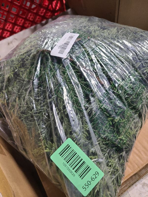 Photo 1 of 12 FT (2 * 6FT) Realistic Artificial Cedar Pine Garland - Thick Lush Full Faux Greenery Garland for Fireplace Mantle, Indoor Outdoor Christmas Holiday Home Party Decorations