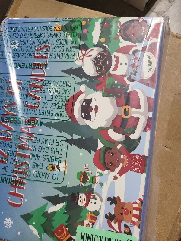 Photo 1 of 12 Days Christmas Advent Calendar 2025 Scented Candles Gift for Women Adults Soy Wax Jar Candles Christmas Countdown Gifts Holiday Indoor Home Decoration Black Santa Claus African American Decor
