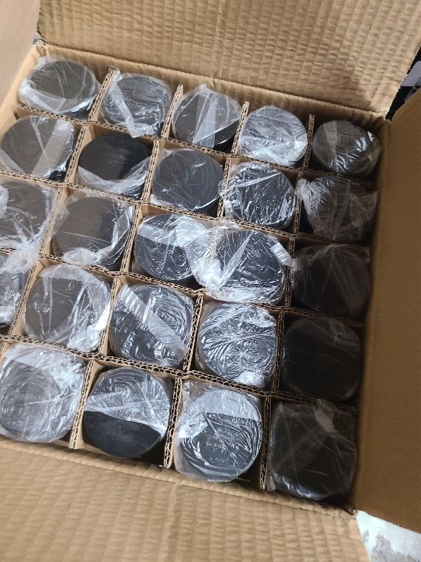 Photo 1 of 1oz Glass Jar with Lid, Hoa Kinh 25Pack Clear Round Containers Cosmetic Glass Jars with Inner Liners and Black Lids Travel Jars for Storing Lip and Body Scrub, Lotion, Body Butter, Bath Salts, Liquid