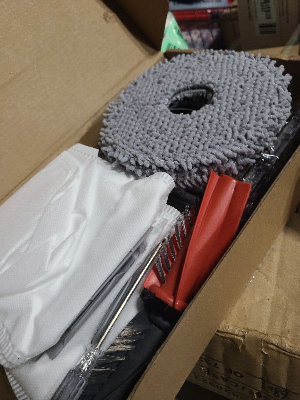 Photo 1 of 20 Pack Replacement Parts for Roborock Qrevo S5V/Qrevo Curv/Qrevo Curv S5X/Qrevo Edge S5A Series Robot Vacuum Cleaner Accessories, 1 Main Brush, 4 HEPA Filters, 4 Dust Bags, 4 Mop Pads, 4 Side Brushes