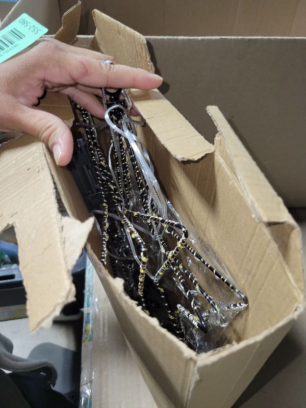 Photo 1 of 2 Pack Foldable Christmas 3D Star Shaped Lights with 50 LEDs 8 Lighting Modes Timer Battery Operated Pre-lit 12" Christmas Window Star Light Indoor String Lights Warm White for Xmas Holiday Party