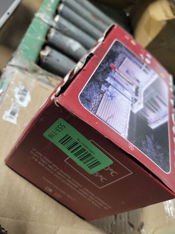 Photo 1 of 810 LED Christmas Lights with 180 Drops, 82ft 12 Modes Cool White Fairy String Lights with Timer Dimmable, Waterproof Twinkle Lights for Indoor Outdoor Holiday Wedding Party Eaves Christmas Decor