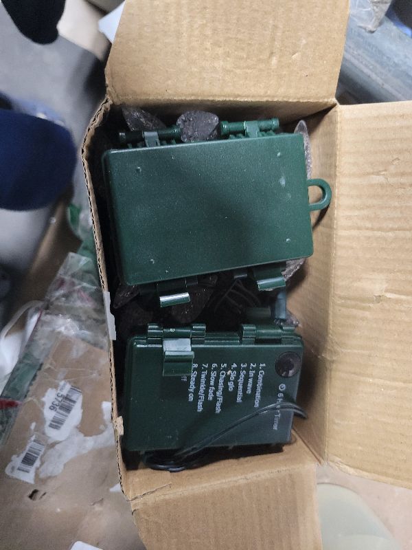 Photo 1 of 2 Pack 100LED C6 Christmas Lights Battery Operated, 16.4FT C6 Christmas Lights Battery Powered with Timer, 8 Modes, Waterproof for Outdoor Garden Patio Indoor Xmas Tree Bedroom Party Warm White