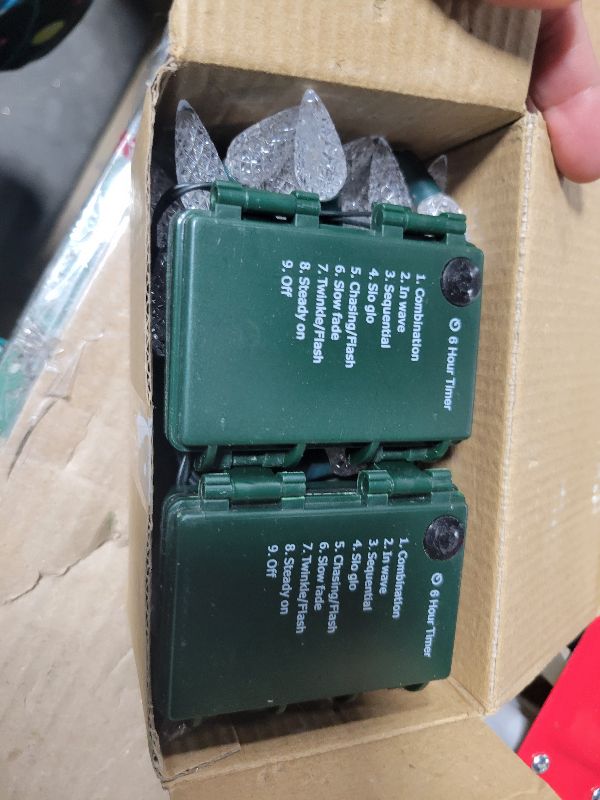 Photo 1 of 2 Pack 100LED C6 Christmas Lights Battery Operated, 16.4FT C6 Christmas Lights Battery Powered with Timer, 8 Modes, Waterproof for Outdoor Garden Patio Indoor Xmas Tree Bedroom Party Warm White