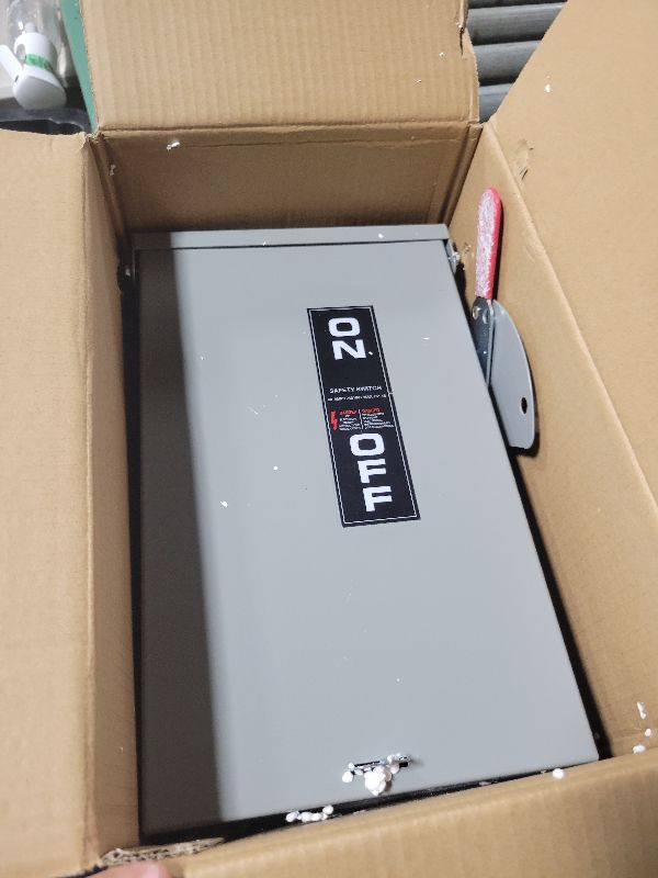 Photo 1 of ?Upgrade? 2p 60 Amp Disconnect,Disconnect Switch,Add Ground Design,Non-Fusible,NEMA 3R Standard,Heavy Duty Steel Material,Rust and Corrosion Resistant,for Indoor and Outdoor,120/240v,10-Year Warrnaty