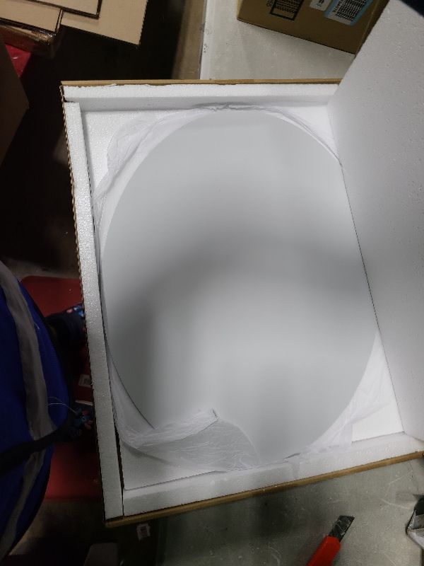 Photo 1 of 16 x 20 Glass Oval Bathroom Mirror for Over Sink, Frameless Small Oval Wall Mirror for Bathroom, Vanity, Bedroom, Living Room, Entryway, Home Wall Decor, 2-Sided Adhesive Tapes Include