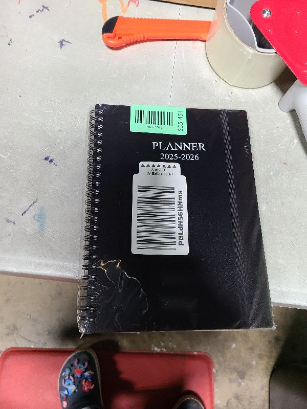 Photo 1 of 2026 Planner - Monthly Planner Runs January 2026 to December 2026, 6.25" x 8.25", 12 Monthly Tabs, 14 Notes Page, Inner Pocket, Flexible Cover with Twin-Wire Binding, Planners 2026, Black