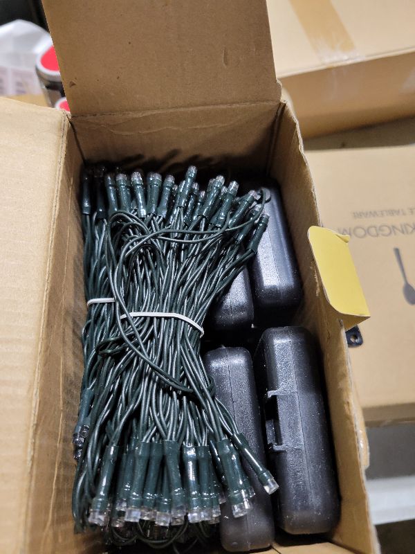 Photo 1 of 4pk Multi-Colored Solar Christmas Lights Outdoor Waterproof, 400 LED 132 FT Solar Powered LED String Lights Green Wire with 8 Modes, Solar Fairy Lights for Xmas Tree Party Wedding Garden Decorations