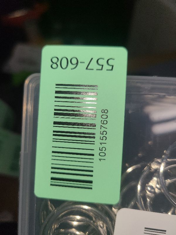 Photo 1 of 125 Pack Loose Leaf Binder Rings, 1 inch Small Binder Rings, Index Card Rings, Metal Nickel Plated Book Rings for School, Home, Office - Silver