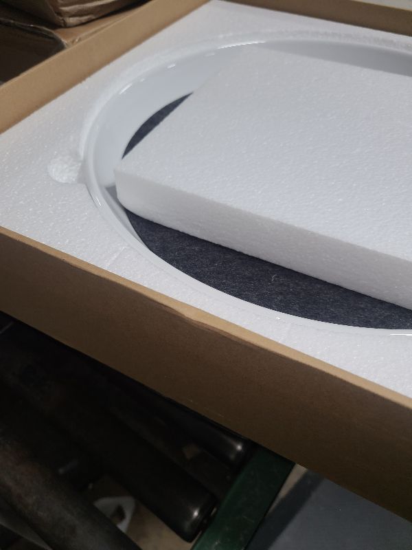 Photo 1 of 1 Pack Plant Saucer Pot Trays 14 Inch, Deep Plant Saucers Water Catcher Tray for Indoor & Outdoor Planters,Bird Bath Durable Ceramic Plant Tray for Flower Pot ?14 inch White?