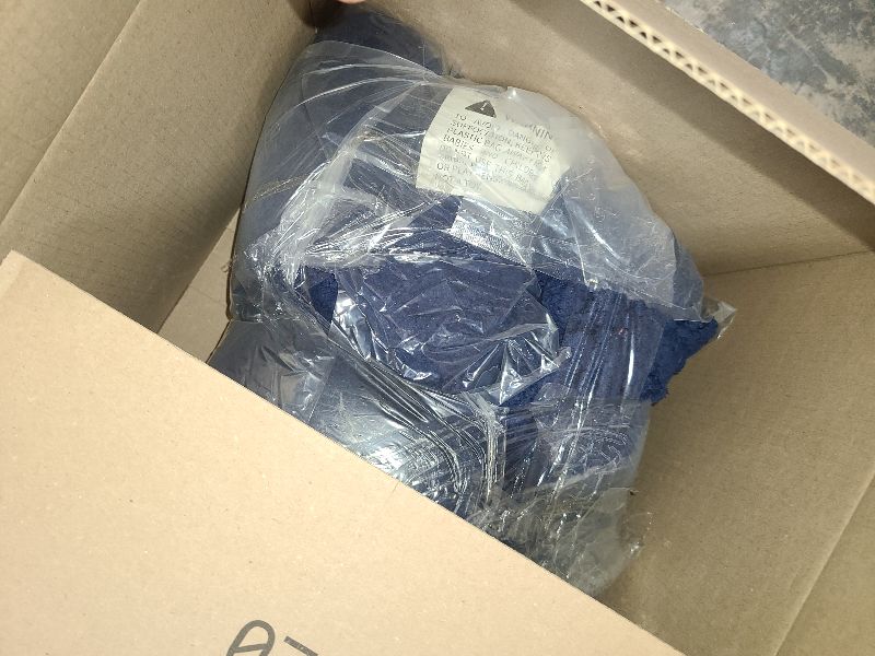 Photo 1 of 10 Pack Jumbo Chenille Yarn for Crocheting, Super Bulky Baby Soft Yarn for Hand Knitting, 220 yds /70.5 oz Fluffy Chunky Knit Throw Blanket Yarn (Navy Blue)