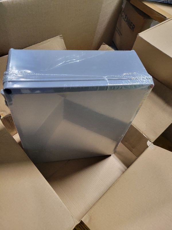 Photo 1 of 12" x 10" x 4" ABS Plastic Dustproof Waterproof Box IP65 Junction Boxes Project Junction Conduit Box Enclosure Use for Outdoor and Indoor