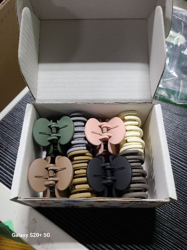 Photo 1 of 1.6" Matte Small Double Row Teeth Hair Clips for Women - Strong Hold Jaw Clamps for Thin, Fine & Thick Hair