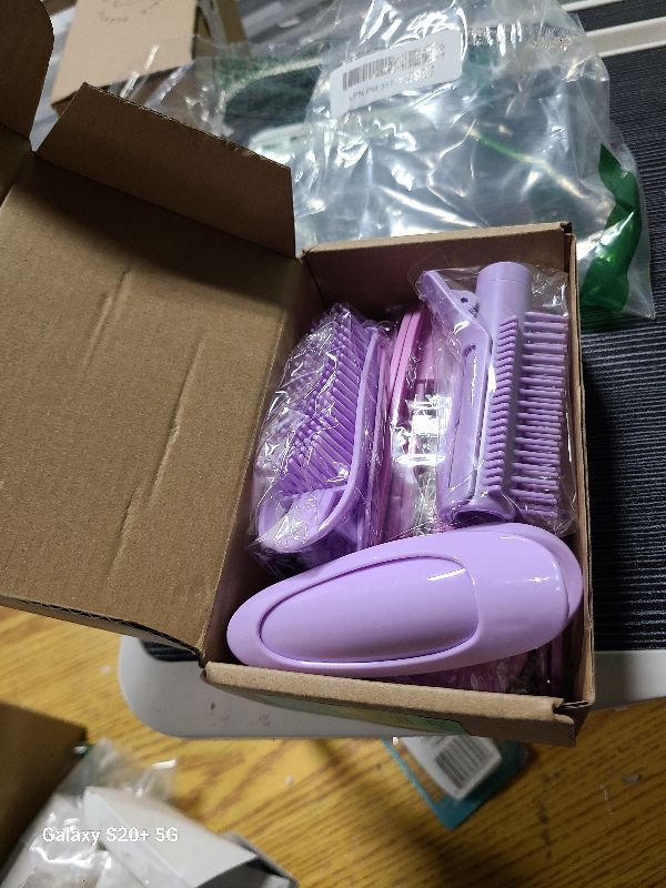 Photo 1 of 11pcs purple Hair Root Fluffy Clip, Hair Styling DIY Tools Volumizing Root Clips Wind Shaping Styling Comb, Puffy Lazy Hair Clip, Duck Bill Clips ?Expansion and contraction hair clip comb