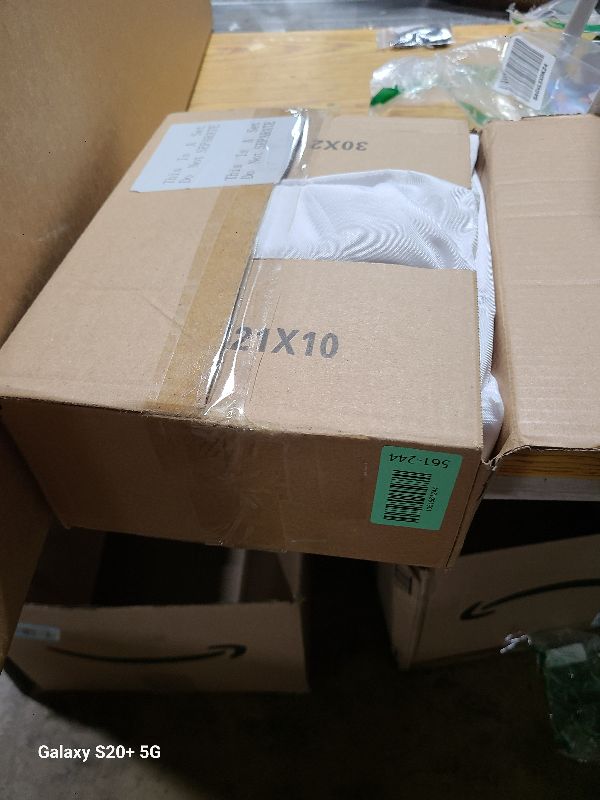 Photo 1 of HolidayIdeas Fitted White Tableclothes - 72 x 30 Inch - 2 Pack Rectangle Table Covers for 6 Foot Tables, Polyester Fabric Tablecloths for Christmas, Parties, Wedding, Trade Show