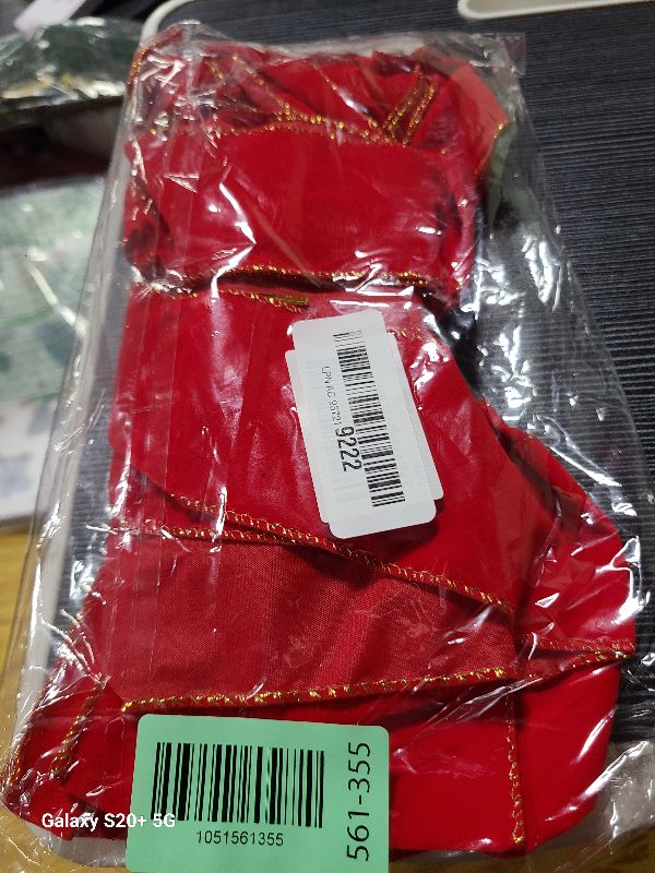 Photo 1 of 2 Pack Red Christmas Bows Outdoor Decorations,12”x20” Large Christmas Tree Topper Bow, Velvet Wreath Bow with Glitter Gold Edge for Xmas Home Front Door Decor