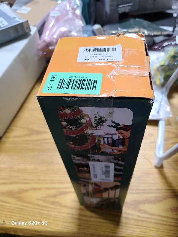 Photo 1 of 100Ft Christmas Garland - Xmas Tree Decorations, Christmas Tinsel Decorations for Indoor&Outdoor Home Decor, Christmas Metallic Twist Garland Ceiling Hanging Decorations for New Year(Green)