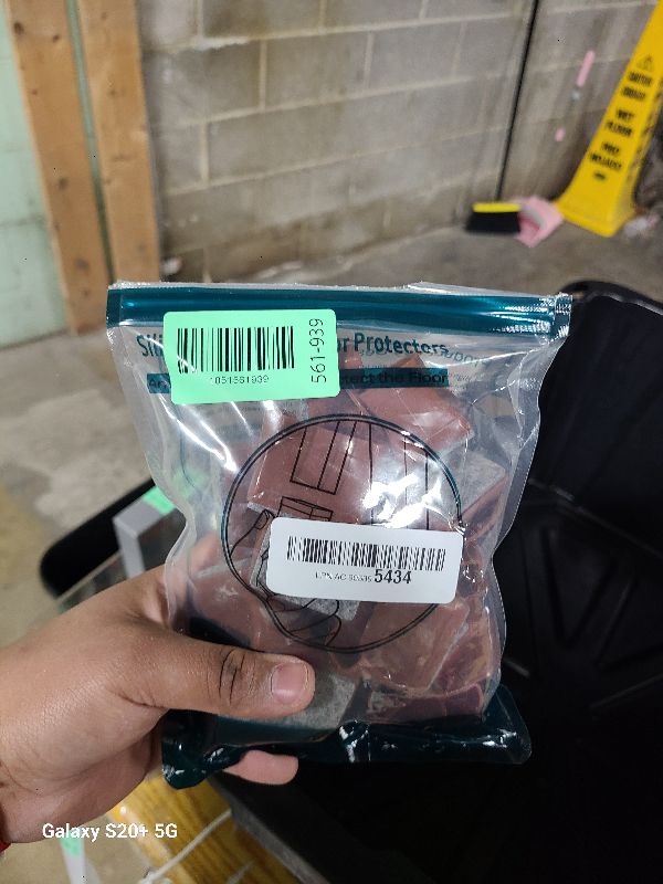 Photo 1 of 1" x 1.5" Rectangle Chair Leg Floor Protectors for Hardwood Floors Silicone Covers to Protect Wood Tile Floors Felt Pads Furniture Leg Caps Reduce Noise,Easy to Move.16 PCS Brown.