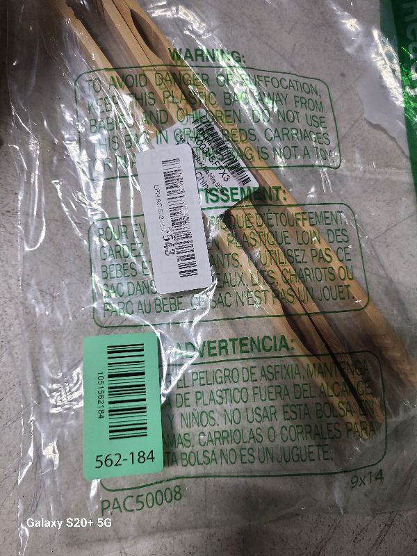 Photo 1 of 2 Pieces Natural Bamboo Toast Tongs, bamboo tongs,10.2 Inches Long Tongs with Anti-slip Design,for Toaster,Fruits, Bread & Pickles, Kitchen Utensil, Salad, Pasta, Grilling, BBQ