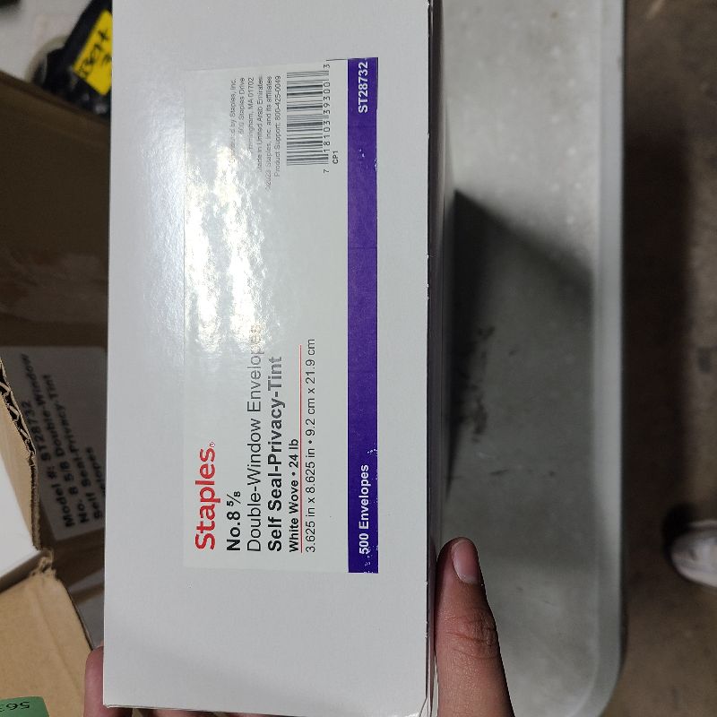 Photo 1 of #8 Double Window Security Check Envelopes, No.8 Double Window Bussiness Envelopes Designed for QuickBooks Checks - Computer Printed Checks - 3 5/8 X 8 11/16 (NOT for INVOICES) - 24 LB - 500 PACK 