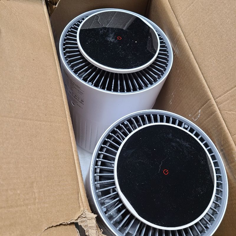 Photo 1 of 2 Pack Air Purifiers for Home Bedroom H13 True HEPA Air Filter Cleaner, Odor Eliminator, Remove Smoke Dust Pollen Pet Dander, Night Light For Home Living Room Dorm, Quiet 24dB Filtration System