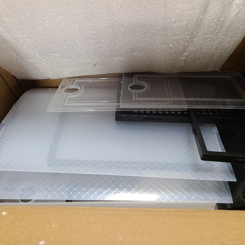 Photo 1 of 12 Pack Shoe Boxes, Clear Acrylic Stackable Plastic Sneaker Box Container, Magnetic Drop & Side Open Shoe Organizer Case Container With Lids Fits Up to Size 14 (Crystal Clear)