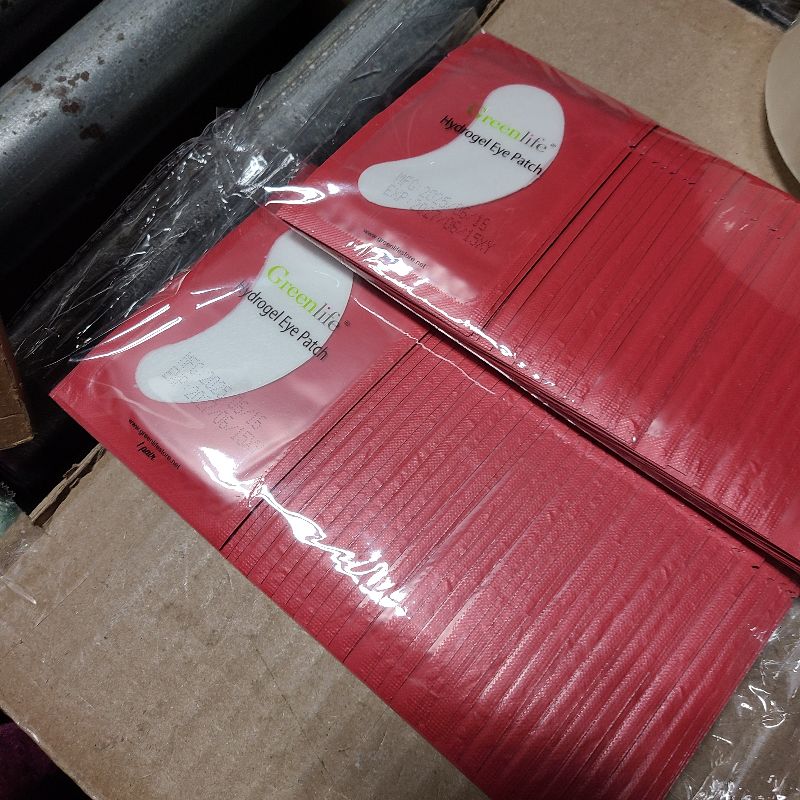 Photo 1 of 100 Pairs GreenLife Natural Hydrogel Eye Gel Pads - Collagen and Aloe Vera Patches for Under Eyes - Eyelash Extension Kit