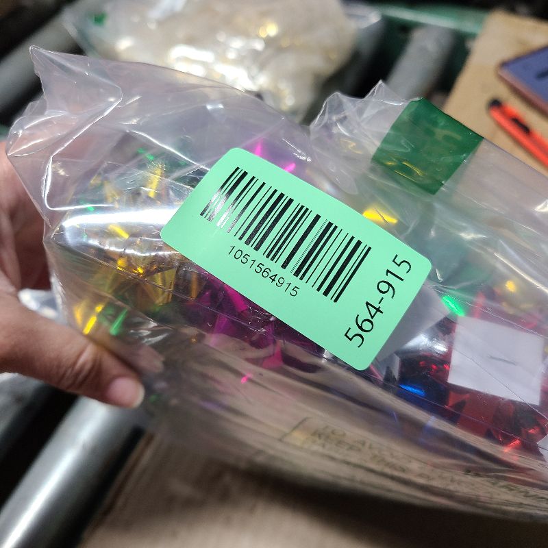 Photo 1 of 100 Pcs Gift Bows 1.5 Inch Christmas Gift Bows Mini Gift Wrap Bows Metallic Star Bow Multicolor Adhesive Presents Bows for Christmas Holiday Wedding Birthday Party Decorations DIY Gift Wrapping