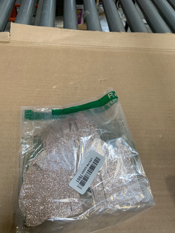 Photo 1 of Gyufise 6 Pack Castle Table Centerpiece Glitter Princess Theme Castle Table Toppers for Birthday Baby Shower Princess Party Table Decorations Supplies Light Pink