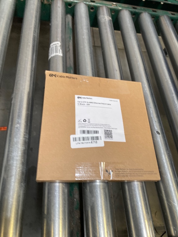 Photo 1 of Cable Matters 10Gbps Snagless Cat 6 Ethernet Cable - 25ft, Cat 6 Cable, Cat6 Cord, Ethernet Cord, Black