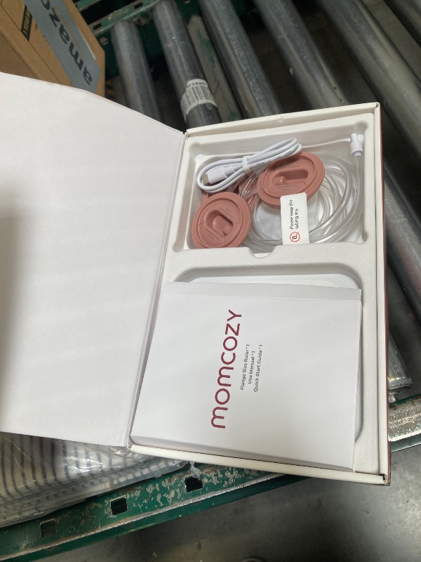 Photo 1 of Momcozy Breast Pump V1 Pro Hospital-Grade, Hands-Free & Portable Wearable Pump, Upgraded Electric Pump with 3 Fine-Tuned Rhythms|15 Levels, Come with Leak-Proof DoubleFit Flange, Cozy Red.