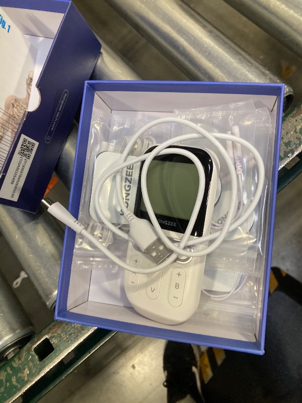 Photo 1 of 4 in 1 - D.I.Y & Tens Unit & EMS & Massage Muscle Stimulator, Dual Channel TENS Units Therapy Machine for Pain Relief, FDA Cleared Rechargeable Electronic Pulse Massager, with 12pcs Electrode Pads.