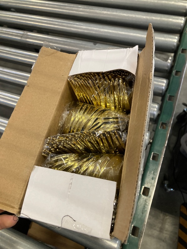 Photo 1 of LULLABY 180PCS Gold Plastic Silverware, Heavy Duty Disposable Utensils, Gold Plastic Cutlery Set Include 60 Forks, 60 Spoons, 60 Knives, Perfect Flatware for Party Wedding and Daily Use