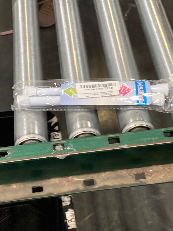 Photo 1 of QINGYUN 2 Pack Small Spring Tension Curtain Rod 8 to 12.5 Inch, Thin DIY Tension Rods No Drill for Slim Window Cupboard Closet Sidelights, White