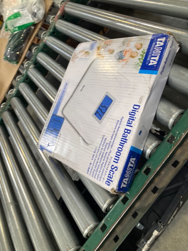 Photo 1 of Tanita HD-662 Digital Weight Scale (White) - Japan Technology Bathroom Scale with 330 lb Weight Capacity - 2" Blue Backlit Large LCD Display - Accurate, Durable, Step-On Operation