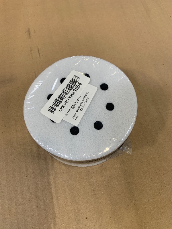 Photo 1 of 5 Packs 5 Inch Foam Sanding Pads, Flexibility & Durability, Premium 8 Holes Sponge Cushion Buffer Backing Pad, Less Clogging, Hook and Loop Soft Density Interface Pads, Strong Adhesion