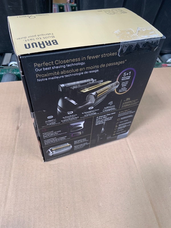 Photo 1 of Braun Series 9 PRO+ Electric Shaver, Pro SensoAdapt, 6in1 SmartCare Center, Wet & Dry Razor, 9660CCPS, Black