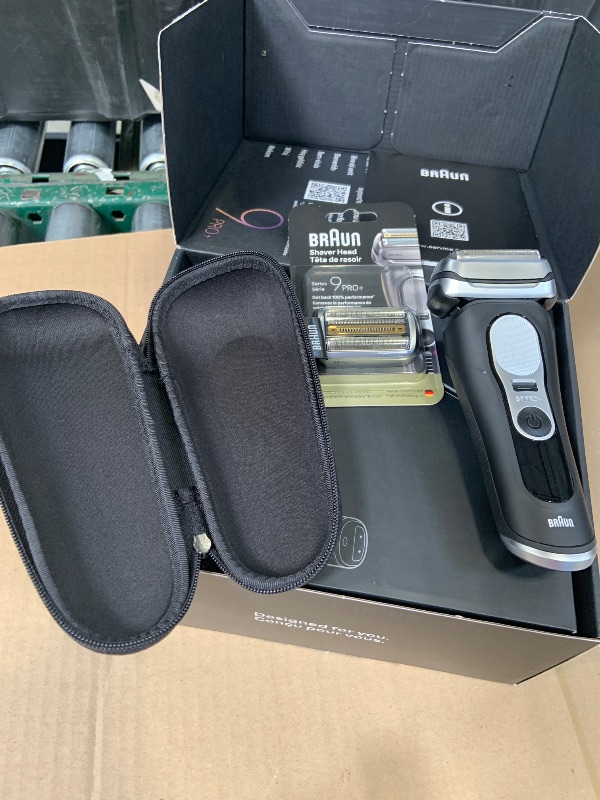 Photo 1 of Braun Series 9 PRO+ Electric Shaver, Pro SensoAdapt, 6in1 SmartCare Center, Wet & Dry Razor, 9660CCPS, Black