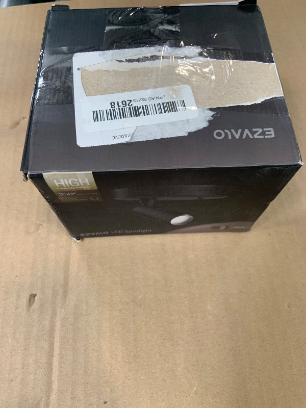 Photo 1 of EZVALO Spotlights Indoor with Remote, 5500mAh Rechargeable Picture Lights, Wireless LED Uplighting with Timer?Dimmable, 3CCT, Display Lights for Plant Painting, Artwork, Accent Lighting (2Pack-Black)