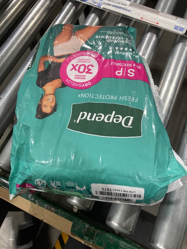 Photo 1 of Depend Fresh Protection Adult Diapers, Incontinence & Postpartum Bladder Leak Underwear for Women, Disposable, Maximum, Small, Blush, 19 Count, Packaging May Vary