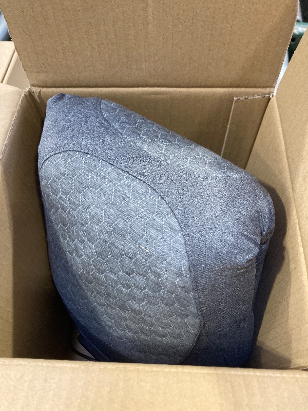 Photo 1 of 3 in 1 Electric Lumbar Support Pillow with Adjustable Height for Bed and Chair, Back Massager with Heat, Back Massager for Pain Relief Deep Tissue, Electric Lumbar Pillow with Heat Vibration Traction