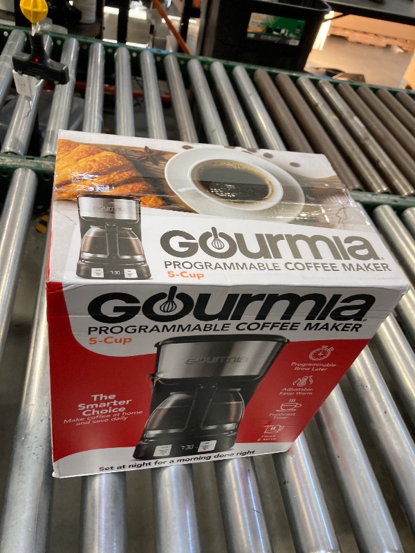 Photo 1 of Gourmia Drip Coffee Maker – 5 Cup, One-Touch Brew, Pause & Serve, Adjustable 4 Hr Keep Warm, EZ-View Water Window, Black