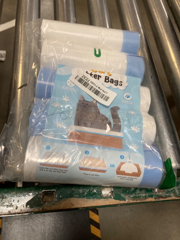 Photo 1 of 120 Count 26"x11.8" Cat Litter Box Liners Compatible with Fsitego & Fumoi Self-Cleaning Litter Boxes, Heavy Duty Automatic Cat Litter Box Bags with Drawstring, 3-4 Gallons of Capacity