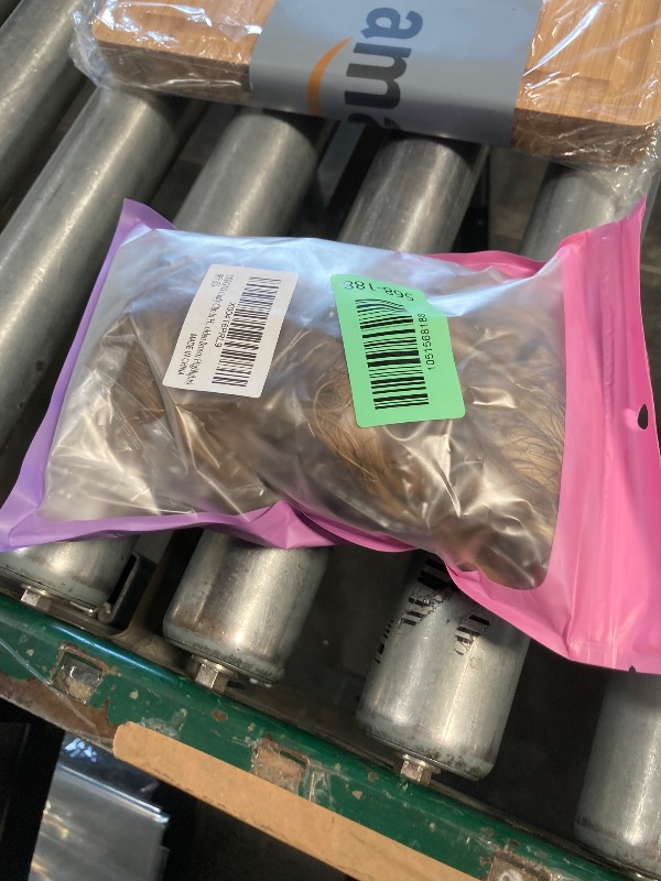 Photo 1 of LEEONS Curly Clip in Hair Extensions, 4PCS 16 inch Curly/Wavy Hair Extensions Clip ins - Lace Weft Soft Natural Hairpieces for Women (Brown Beige with Golden Brown Highlights)