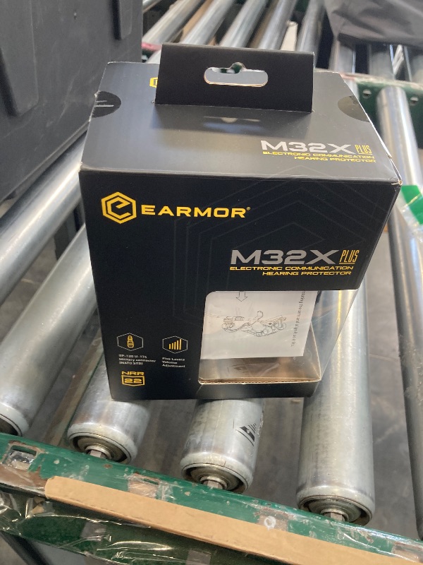 Photo 1 of EARMOR M32X PLUS Military Headset Electronic Earmuffs for Shooting with MIC, Nato TP120 & U-174 Connector and ARC Rail Helmet Adapters, Ear Muffs for Noise Reduction with 5X Sound Amplification