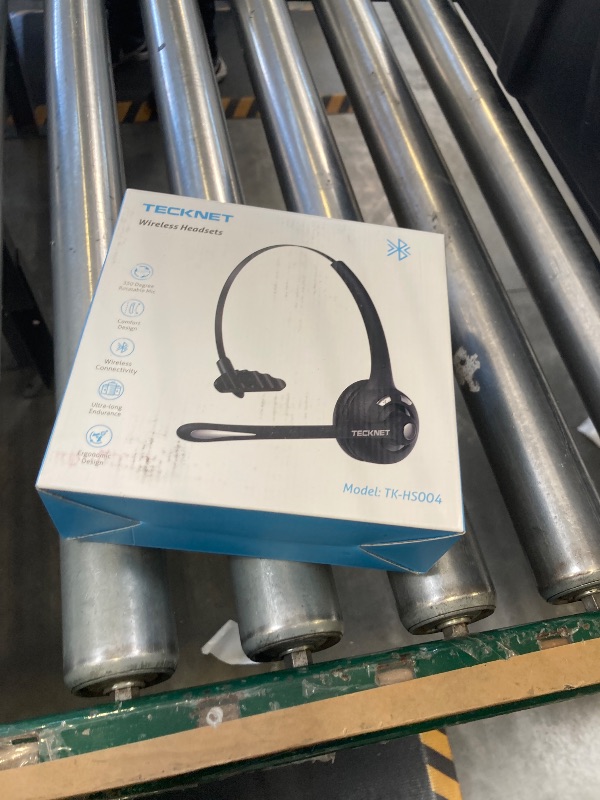 Photo 1 of TECKNET Bluetooth Headset, Wireless On Ear Headphones with Noise Cancelling Microphone for Trucker, Hand Free Wireless Headset with Mute Mic for Phone