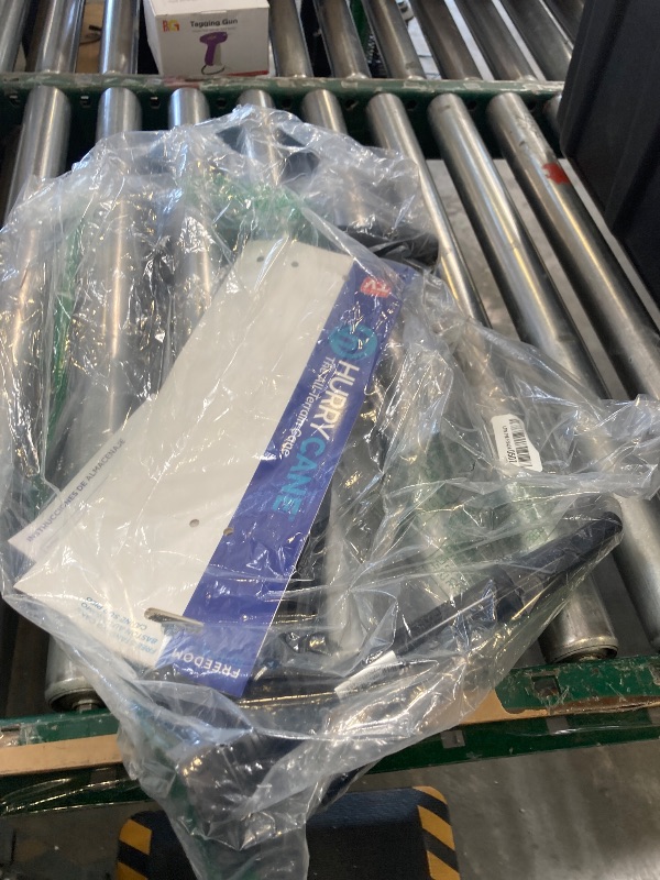 Photo 1 of HurryCane Freedom Edition Foldable Walking Cane With T Handle - Enhanced Mobility Support - Patented SteadiGrip Base - Adjustable Height - Lightweight Foldable Design - Black