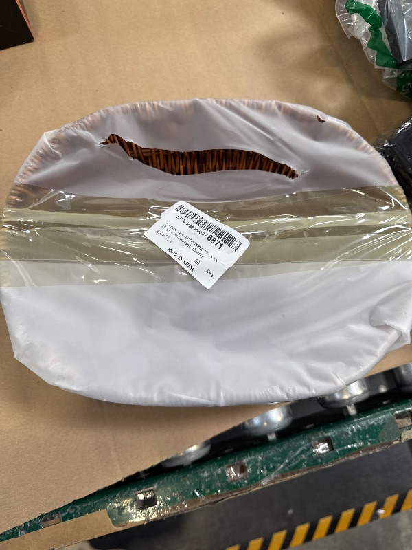 Photo 1 of 3 Pack Wicker Baskets, 11 Inch Woven Bread Baskets Sets, Handwoven Food Serving Basket, Wicker Bread Basket, Woven Tabletop Fruit & Vegetable Storage Bins for Home, Restaurant, Bakery