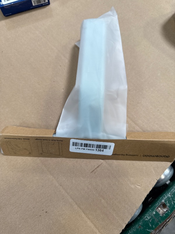 Photo 1 of dancemoon JustHang Shower Squeegee for Glass Doors, All-in-One Award-Winning Silicone Squeegee with Built-in Hook for Bathroom, Window, Mirror, Tile Wall, Car, Streak-Free Cleaner Tool, 10-Inch Green